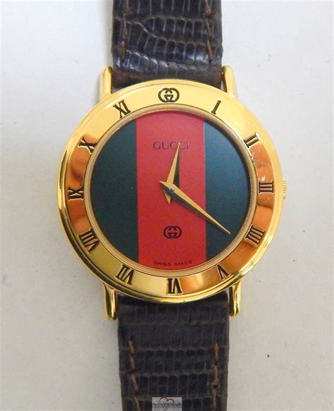 vintage gucci watch red and green face|vintage Gucci watches for men.